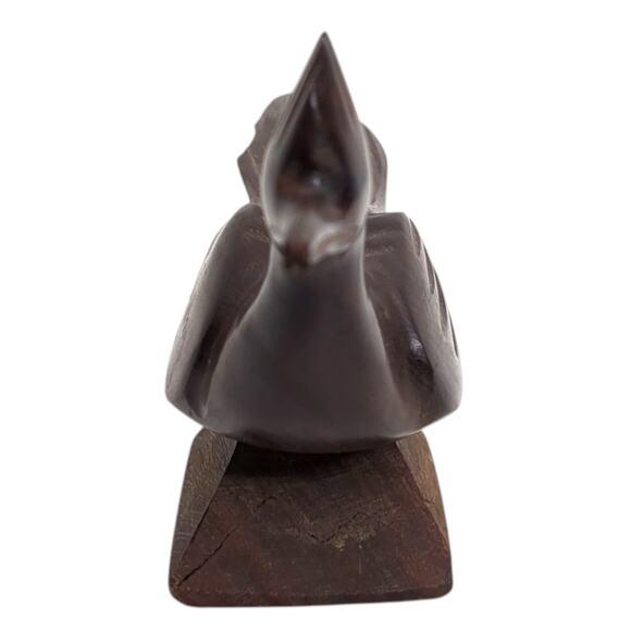 Vintage Hand-Carved Wooden Roadrunners Mid Century Modern Decor Sculpture READ - Picture 5 of 9